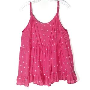 Torrid | Palm tree print babydoll tank top